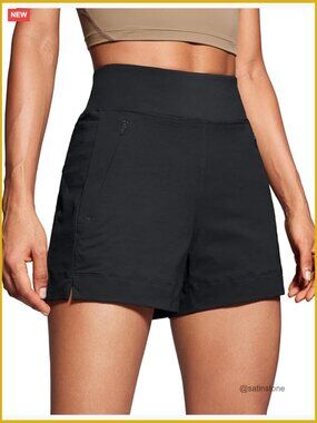 Lightweight Mid Rise Hiking Shorts with Zip Pockets
